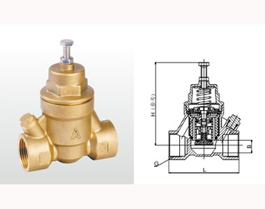 埃美柯黃銅過(guò)濾型減壓閥結(jié)構(gòu)圖