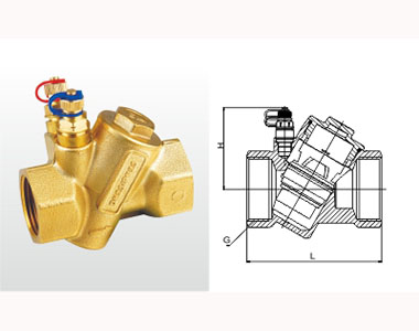 埃美柯黃銅動態(tài)平衡閥結(jié)構(gòu)圖