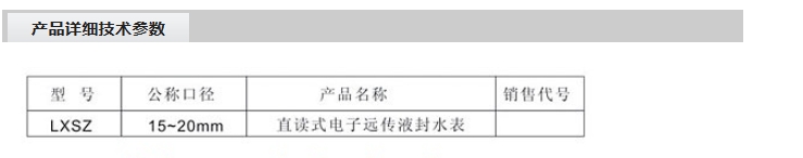 埃美柯直讀式電子遠傳液封水表